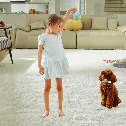 Ultra Soft Rug for Living Room, 6X9 Fluffy Shag Area Rug for Bedroom, Modern - Image 6