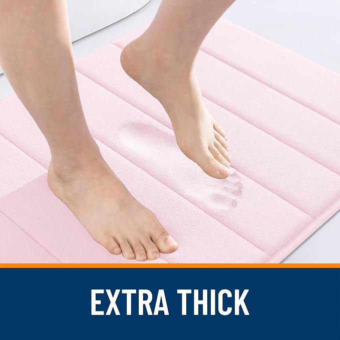 OLANLY Memory Foam Long Bathroom Rugs Runner 70x24, Super Soft Absorbent Bath - Image 6