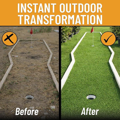 Ottomanson Artificial Turf for Backyard, Training & Outdoor Use 78" x 18' - Image 9