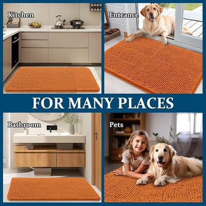 OLANLY Dog Door Mat for Muddy Paws 47x17, Absorbs Moisture and Dirt, Absorbent - Image 8