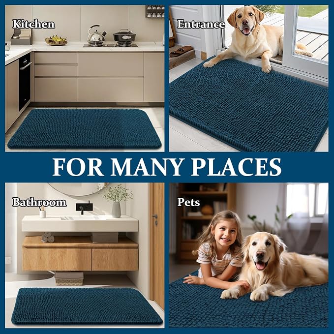 OLANLY Dog Door Mat for Muddy Paws 44x24, Absorbs Moisture and Dirt, Absorbent - Image 8