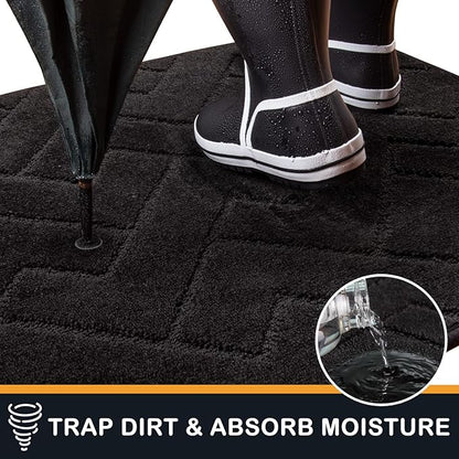 PURRUGS Dirt Trapping Door Mat 24" x 70", Non-Slip Machine Washable Entry Rug - Image 3