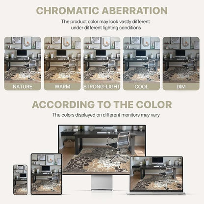 36"x48" Office Chair Mat for Hardwood Tile Floor, Under Desk Carpet Protector - Image 6