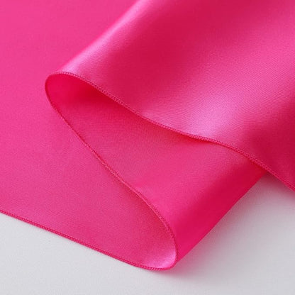 Horbaunal 2 Pack Hot Pink Satin Table Runner 12 x 108 Inch | Smooth Table - Image 7