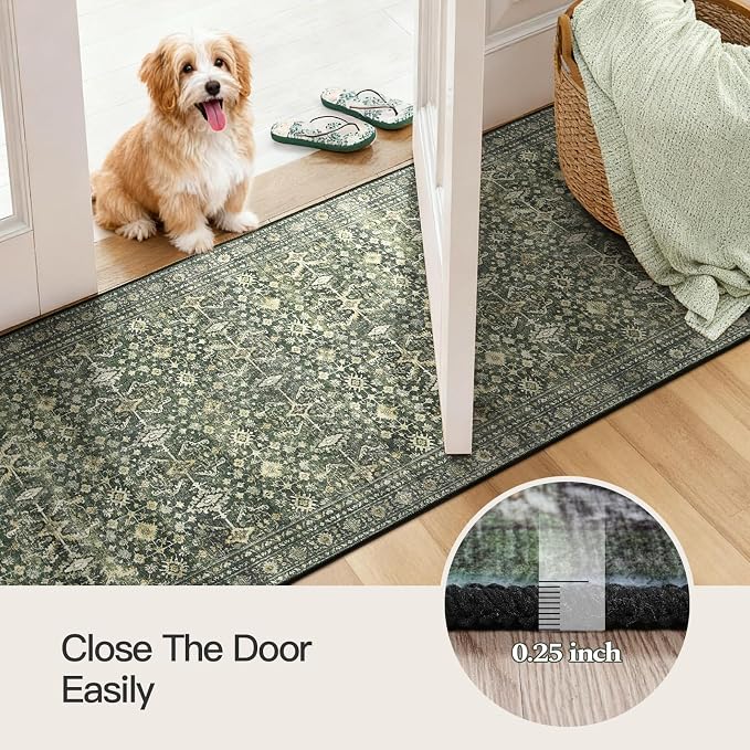 Lofus 3' X 8' Area Rug for Hallways, Low Pile Soft Carpet Runner for Kitchen - Image 5