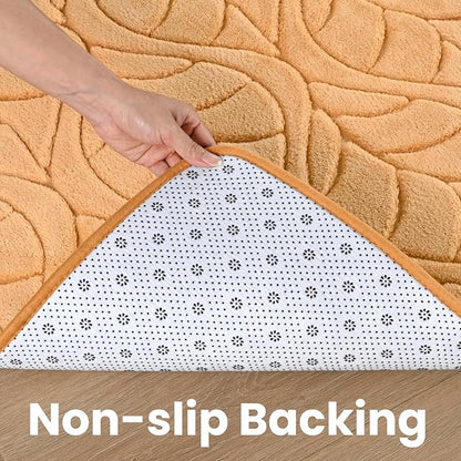 Macgace 5x7 Apricot Area Rug, Soft Shag Carpet, Washable Living Room Rugs - Image 7