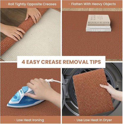 IOHOUZE Washable Runner Rug 2x10 Non Slip Rubber Backed Long Hallway Runner - Image 6