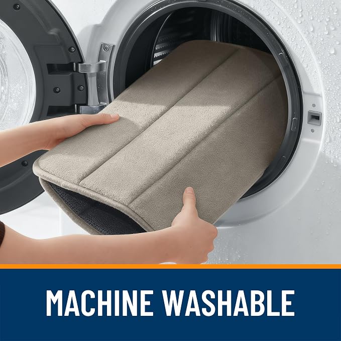 OLANLY Memory Foam Bath Mat 59x35, Super Soft Absorbent Bathroom Rugs, Quick Dry - Image 8