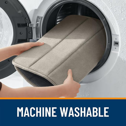 OLANLY Memory Foam Bath Mat 59x35, Super Soft Absorbent Bathroom Rugs, Quick Dry - Image 8