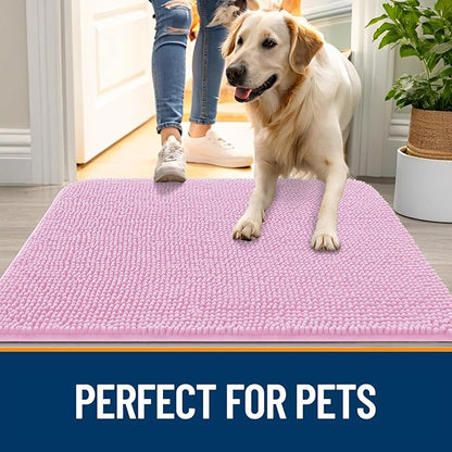 OLANLY Dog Door Mat for Muddy Paws 47x20, Absorbs Moisture and Dirt, Absorbent - Image 6