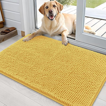OLANLY Dog Door Mat for Muddy Paws 35x24, Absorbs Moisture and Dirt, Absorbent by OLANLY