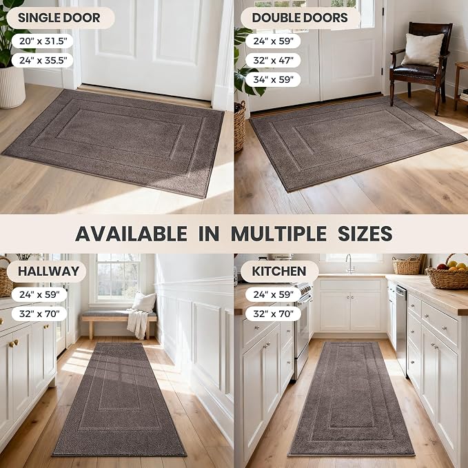 PURRUGS Dirt Trapping Door Mat 32" x 47", Non-Slip/Skid Machine Washable - Image 9