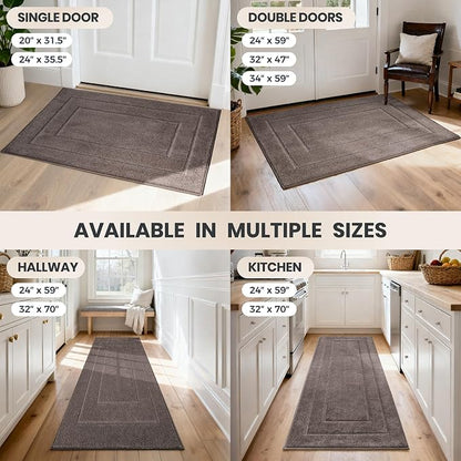 PURRUGS Dirt Trapping Door Mat 32" x 47", Non-Slip/Skid Machine Washable - Image 9