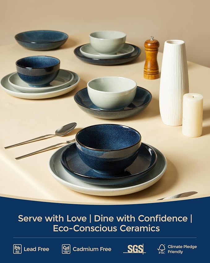 Stoneware Dinnerware Sets Service - Image 7