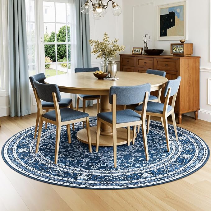 Lessymo 4FT Washable Round Area Rugs - Image 3