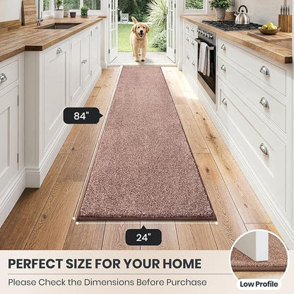 PURRUGS Dirt Trapping Door Mat 24" x 84", Non-Slip Machine Washable Entryway Rug - Image 8