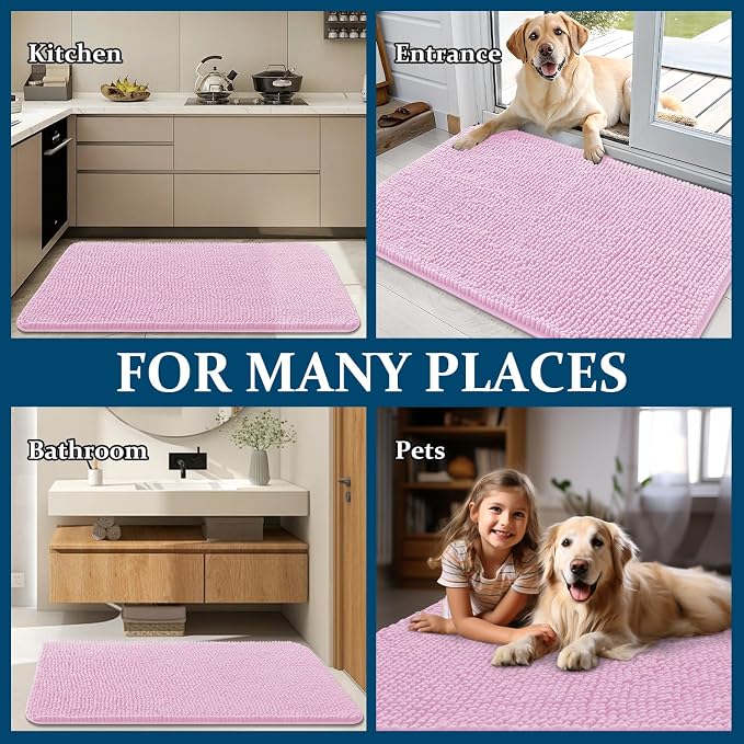 OLANLY Dog Door Mat for Muddy Paws 47x20, Absorbs Moisture and Dirt, Absorbent - Image 8