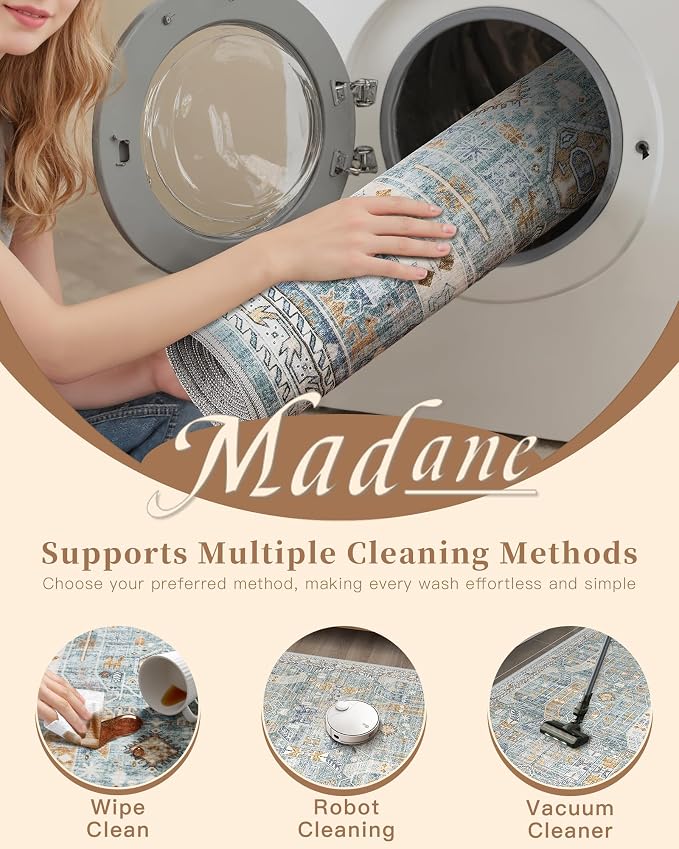Madane Washable Runner Rug - Image 8