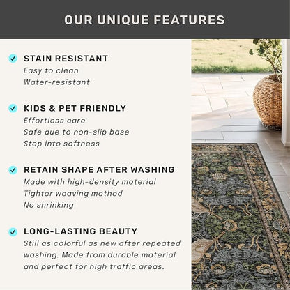 Vintage 9x12 Dining Room Rugs for Under Table - Image 7