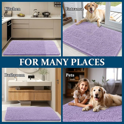 OLANLY Dog Door Mat for Muddy Paws 47x20, Absorbs Moisture and Dirt, Absorbent - Image 8