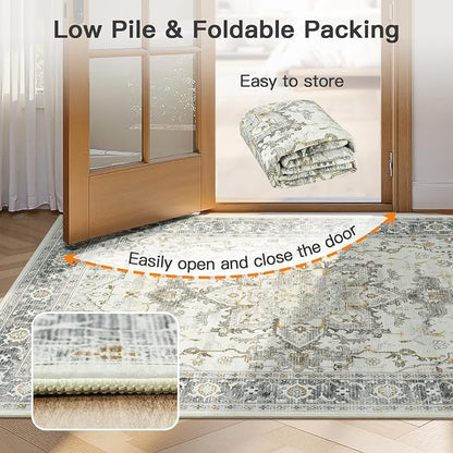 Lofus 9x12 Area Rugs for Living Room, Machine Washable Non-Slip Area Rug - Image 7