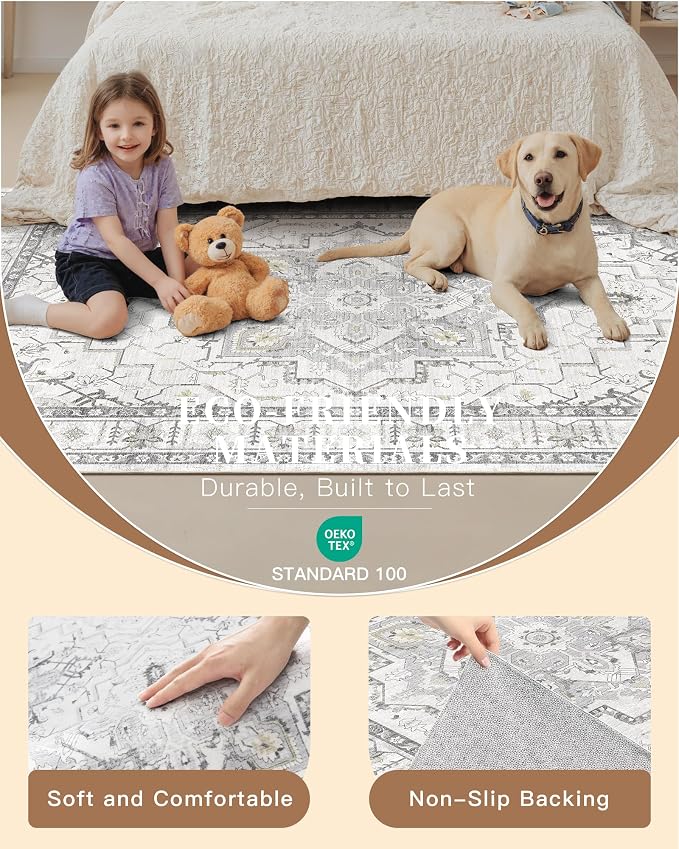 Madane Washable Runner Rug - Image 5