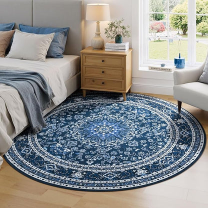 Lessymo 4FT Washable Round Area Rugs - Image 2