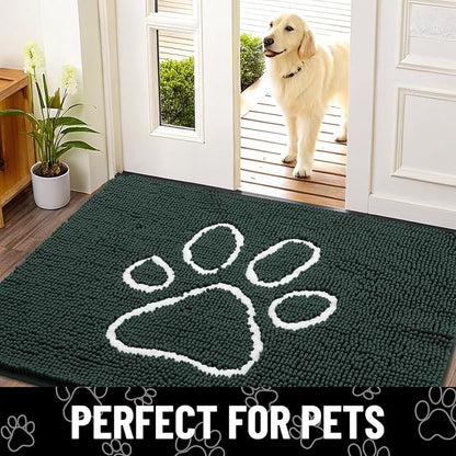 Smiry Dog Door Mat for Muddy Paws, Absorbent Dirt Trapper Non Slip Quick Dry - Image 7