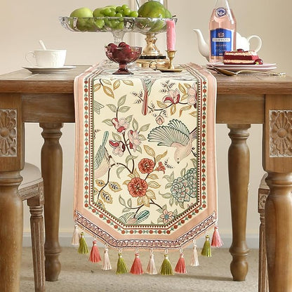 Patdrea Designer Vintage French Velvet Table Runner, Dining Room Living Room - Image 2