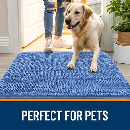 OLANLY Dog Door Mat for Muddy Paws 70x35, Absorbs Moisture and Dirt, Absorbent - Image 6
