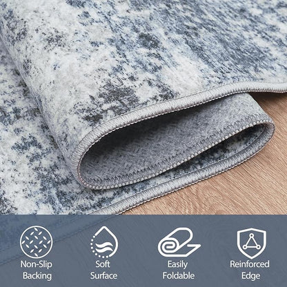 6x9 Area Rugs for Living Room Rug Washable: Abstract Rug for Dining Room - Image 4