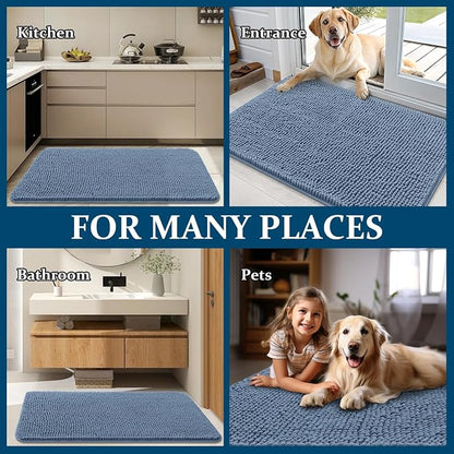 OLANLY Dog Door Mat for Muddy Paws 34x21, Absorbs Moisture and Dirt, Absorbent - Image 8