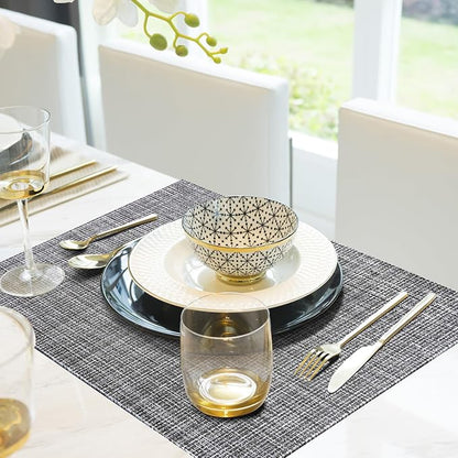 Aofmee Placemats, Placemats Set of 6, Heat Resistant Place Mats, Washable PVC - Image 7