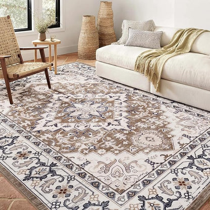 Lofus 4x6 Area Rugs for Living Room, Washable Area Rug, Rugs for Bedroom by Lofus