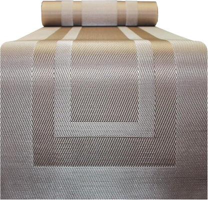 PIGCHCY Placemats with Matching Table Runner, Heat Resistant Vinyl Woven - Image 3