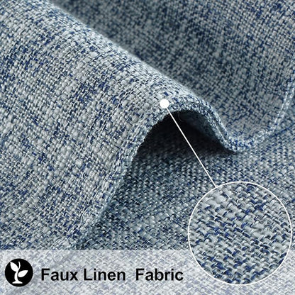 Faux Cotton Linen Placemats Set of 6, Cloth Washable Farmhouse Dining Table Mats - Image 2