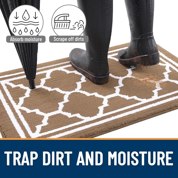 Buganda Long Indoor Door Mat, Dirt-Resistant and Absorbent Doormat, Low Profile - Image 2