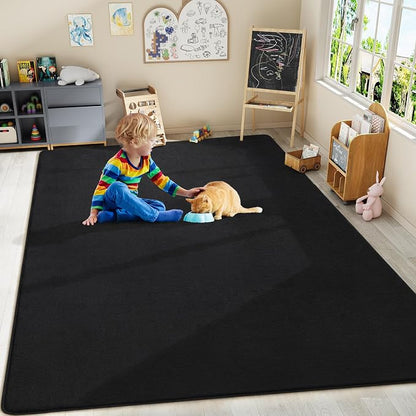Amearea Large Modern Area Rugs for Bedroom Living Room, 8x10 Feet Black - Image 9