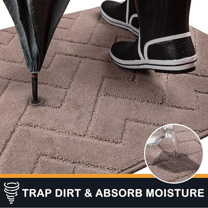 PURRUGS Dirt Trapping Door Mat 32" x 70", Non-Slip Machine Washable Entry Rug - Image 5