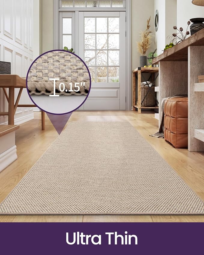 DEXI Hallway Runner Rug 2'x7', Non Slip Rubber Backed Runners Carpet, Ultra - Image 4