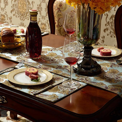 Extra Luxury Velvet Blue Table Runner 120 Inches Long - Image 9