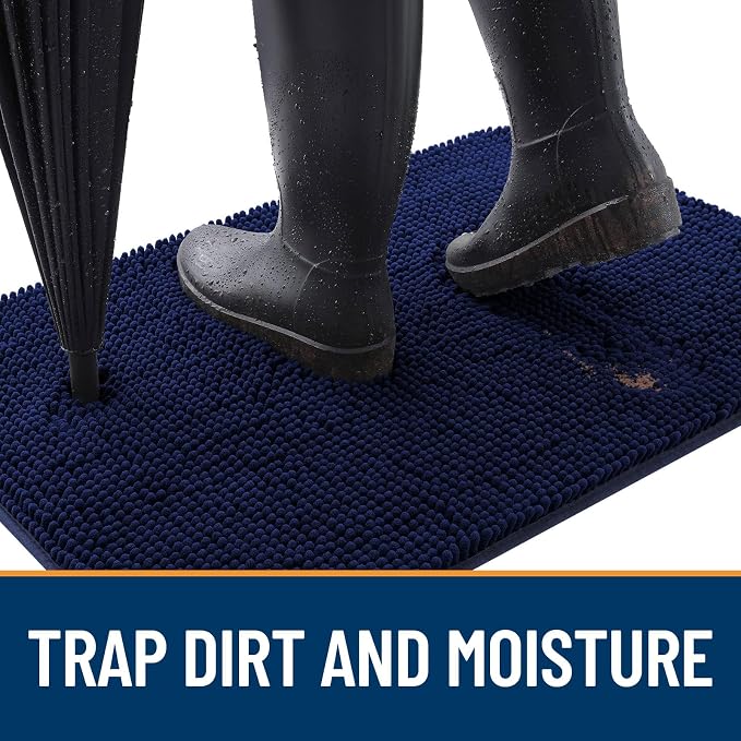 OLANLY Dog Door Mat for Muddy Paws 40x24, Absorbs Moisture and Dirt, Absorbent - Image 2