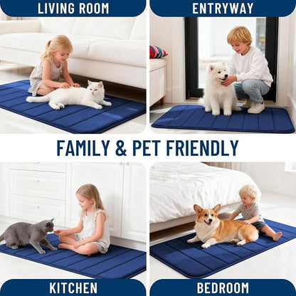 OLANLY Memory Foam Bath Mat 44x32, Super Soft Absorbent Bathroom Rugs, Quick Dry - Image 9