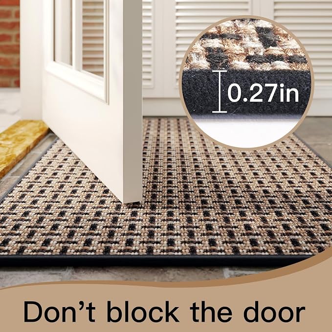 YDKGL Door Mat 31x47, Dirt Resistant and Absorbent, Non-Slip Rubber Backing - Image 4