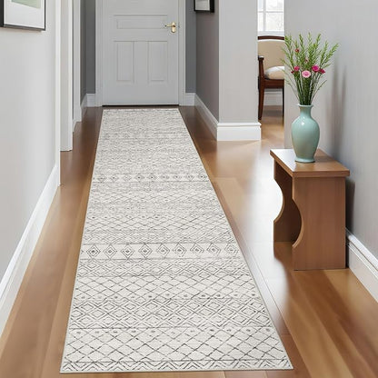 Hallway Runner Rug 2x10: Washable Non-Slip Moroccan Carpet by BYYVOORugsforYourHome