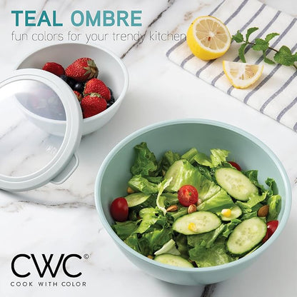 COOK WITH COLOR Mixing Bowls with TPR Lids - Image 3