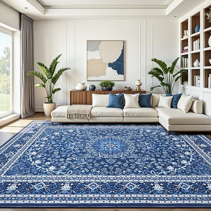 Lofus 9x12 Area Rugs for Living Room, Machine Washable Non-Slip Area Rug by Lofus