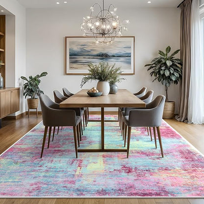 IOHOUZE Abstract Area Rugs 8x10 Ft Washable Large Rugs - Image 3