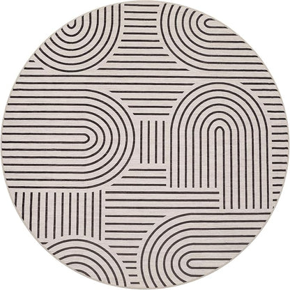 Washable Rug 6ft Area Rugs for Living Room, Abstract Rug for Bedroom, Soft - Image 4