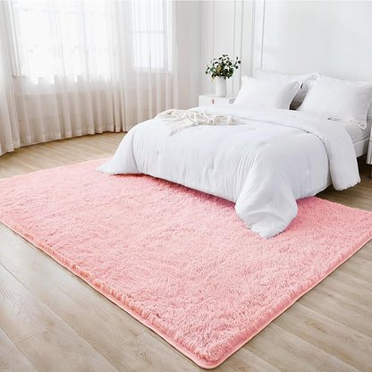 Litanika 4x6 Shag Area Rug for Living Room Bedroom, Non-Shedding Modern Indoor - Image 3